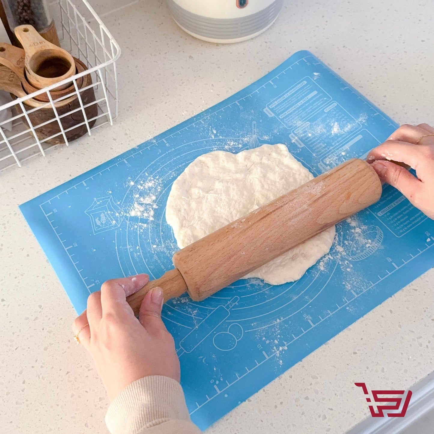 مفرش سيلكون لفرد العجين