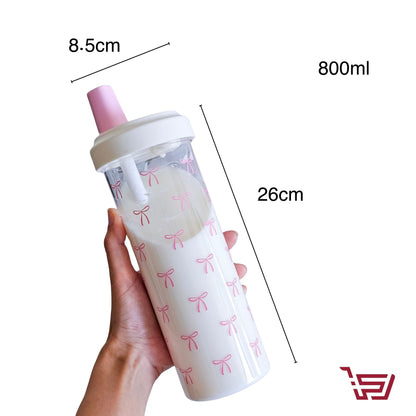 مطارة بلاستك فيونكة مع قصبة وسدادة