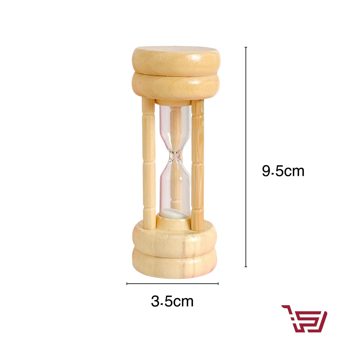 ساعة رمل خشبية