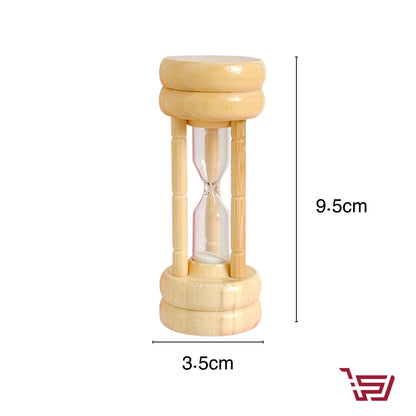 ساعة رمل خشبية