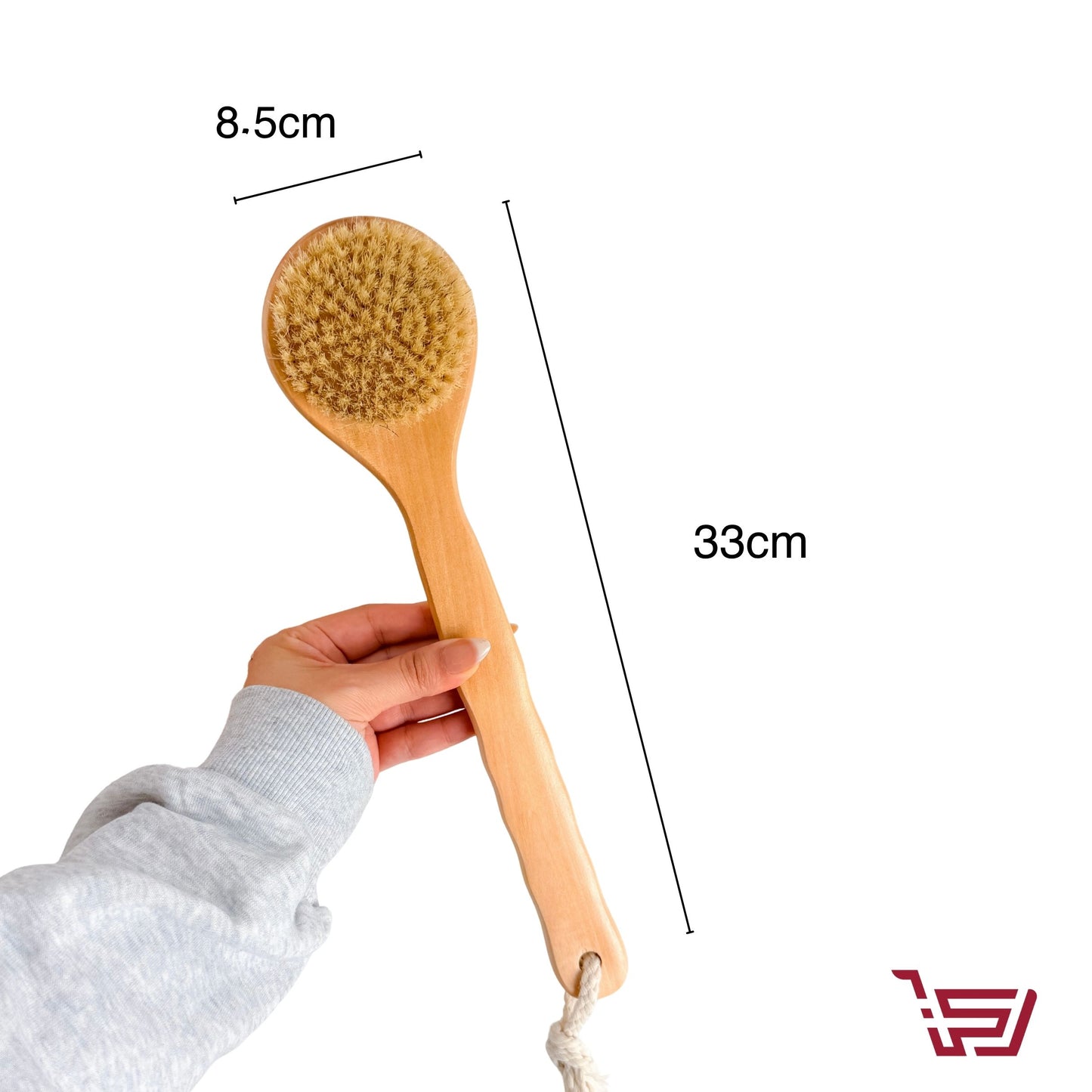 فرشاة تقشير الجسم بمقبض