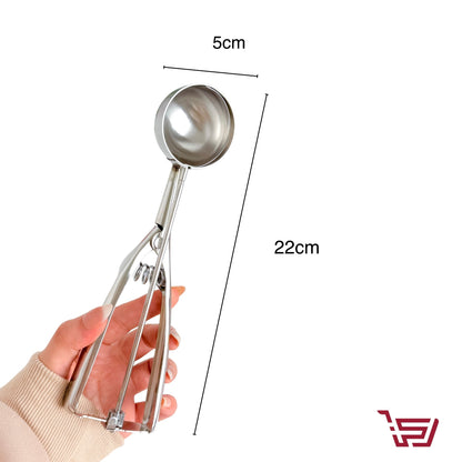 ملعقة ايس كريم من الفولاذ المقاوم للصدأ