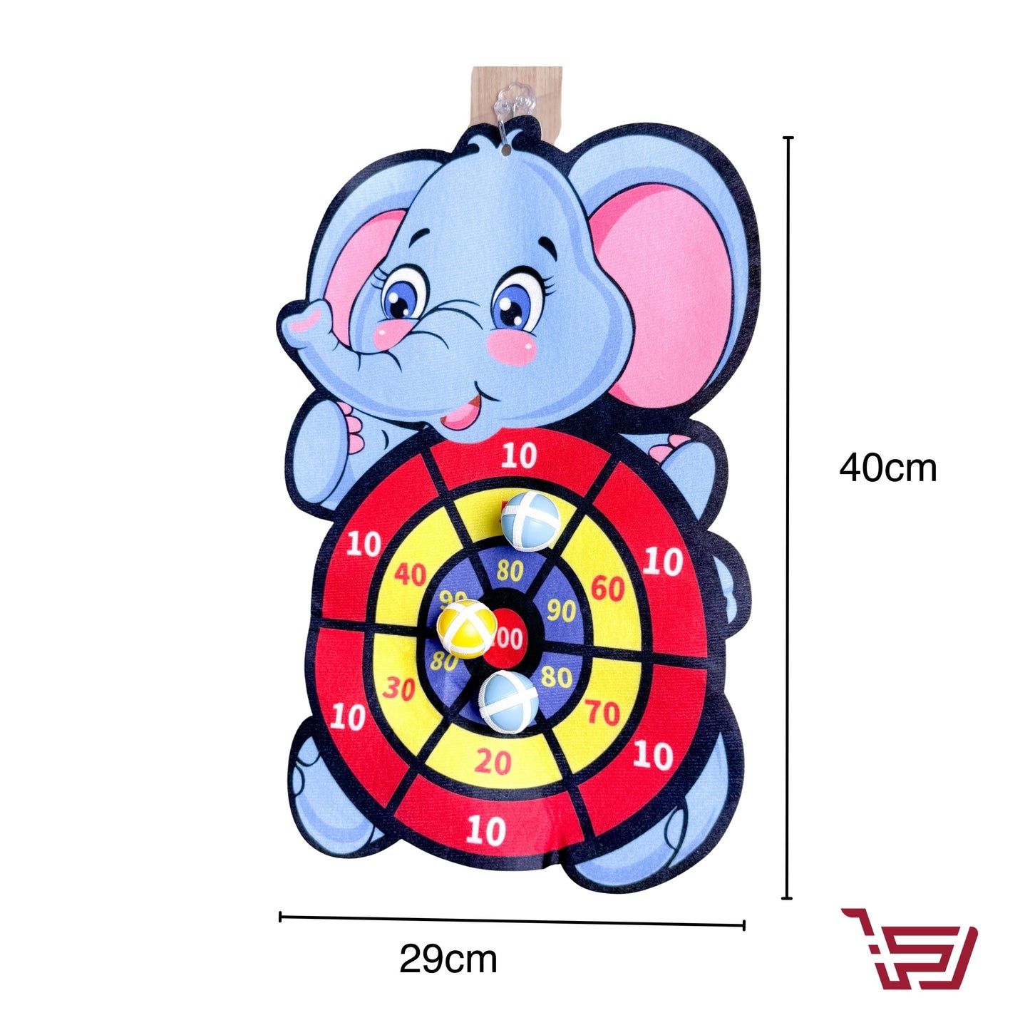 لعبة رمي الكرات اللاصقة