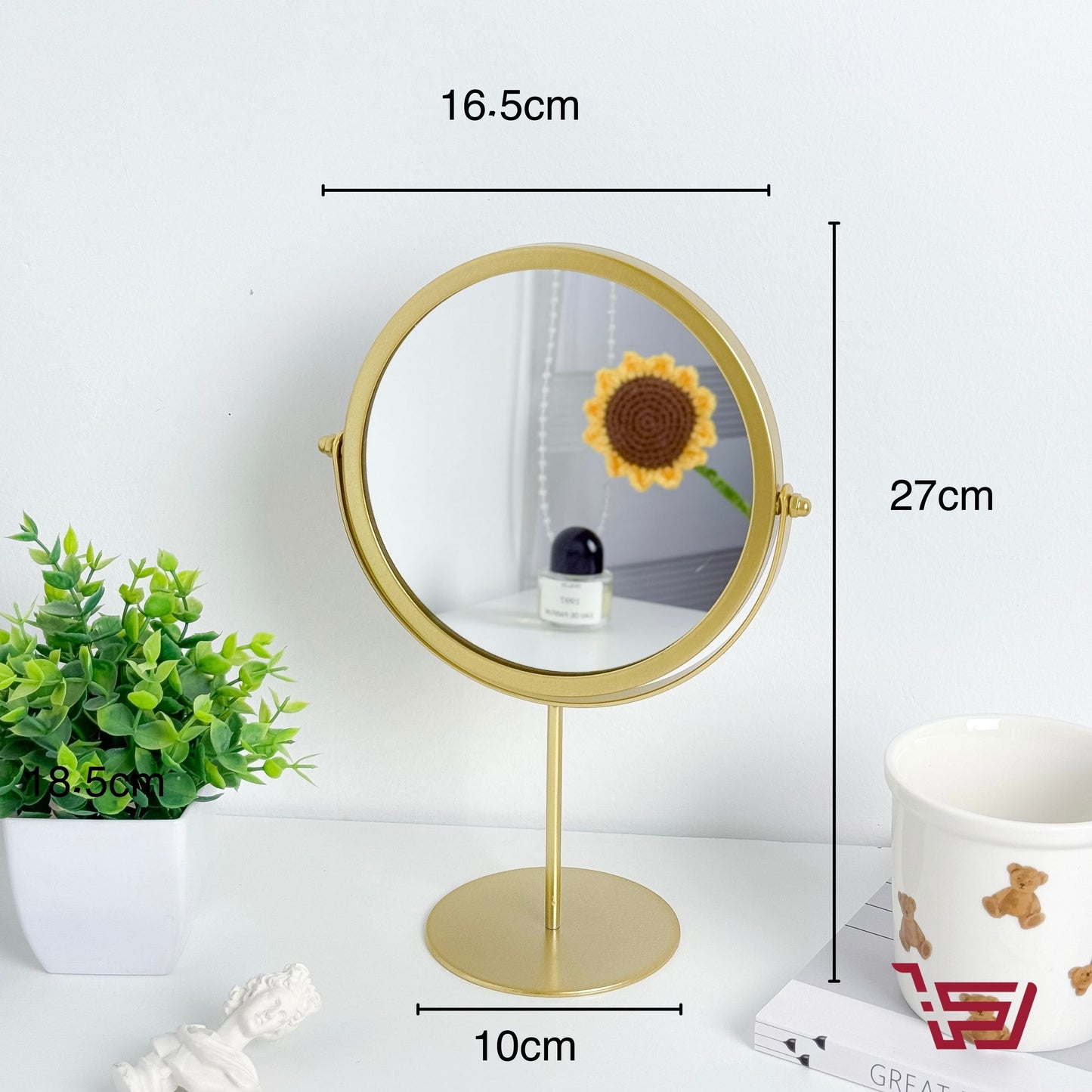 مرايا مكتبية دوارة 360°