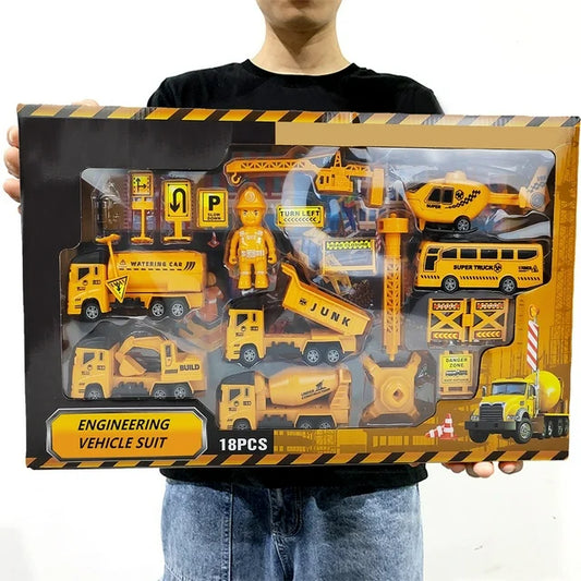 سيت سيارات بناء للاطفال truck super speed