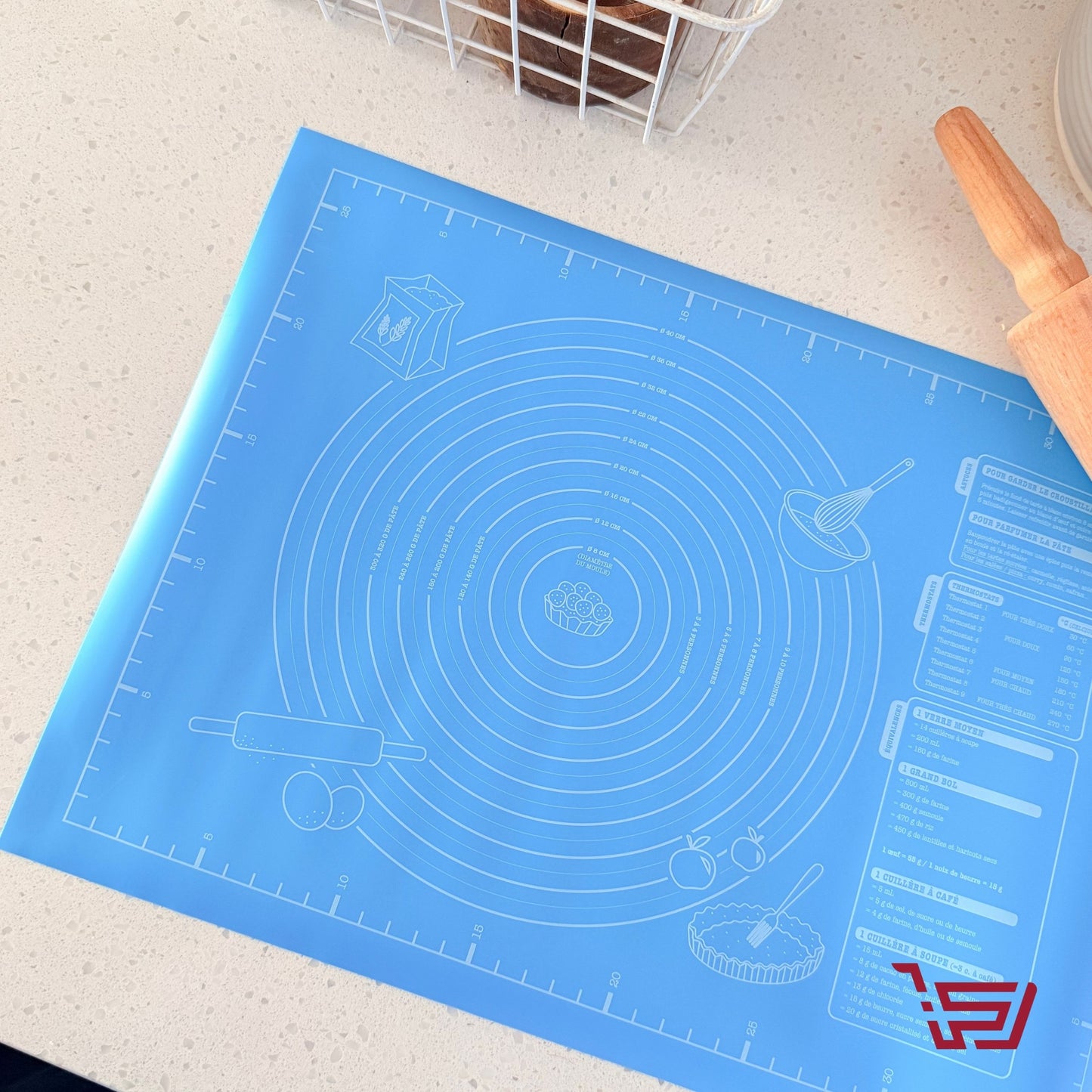 مفرش سيلكون لفرد العجين