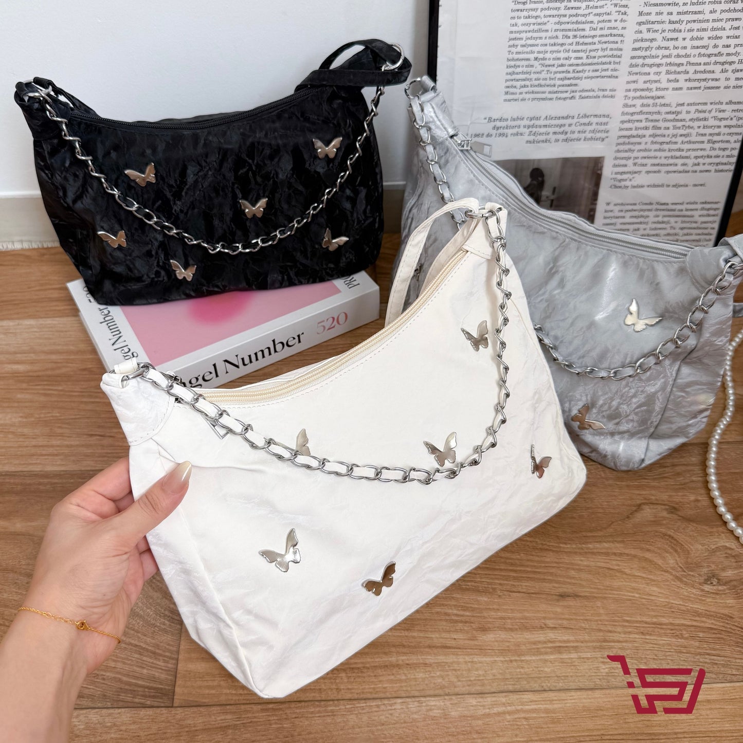 حقيبة كتف صغيرة فراشات