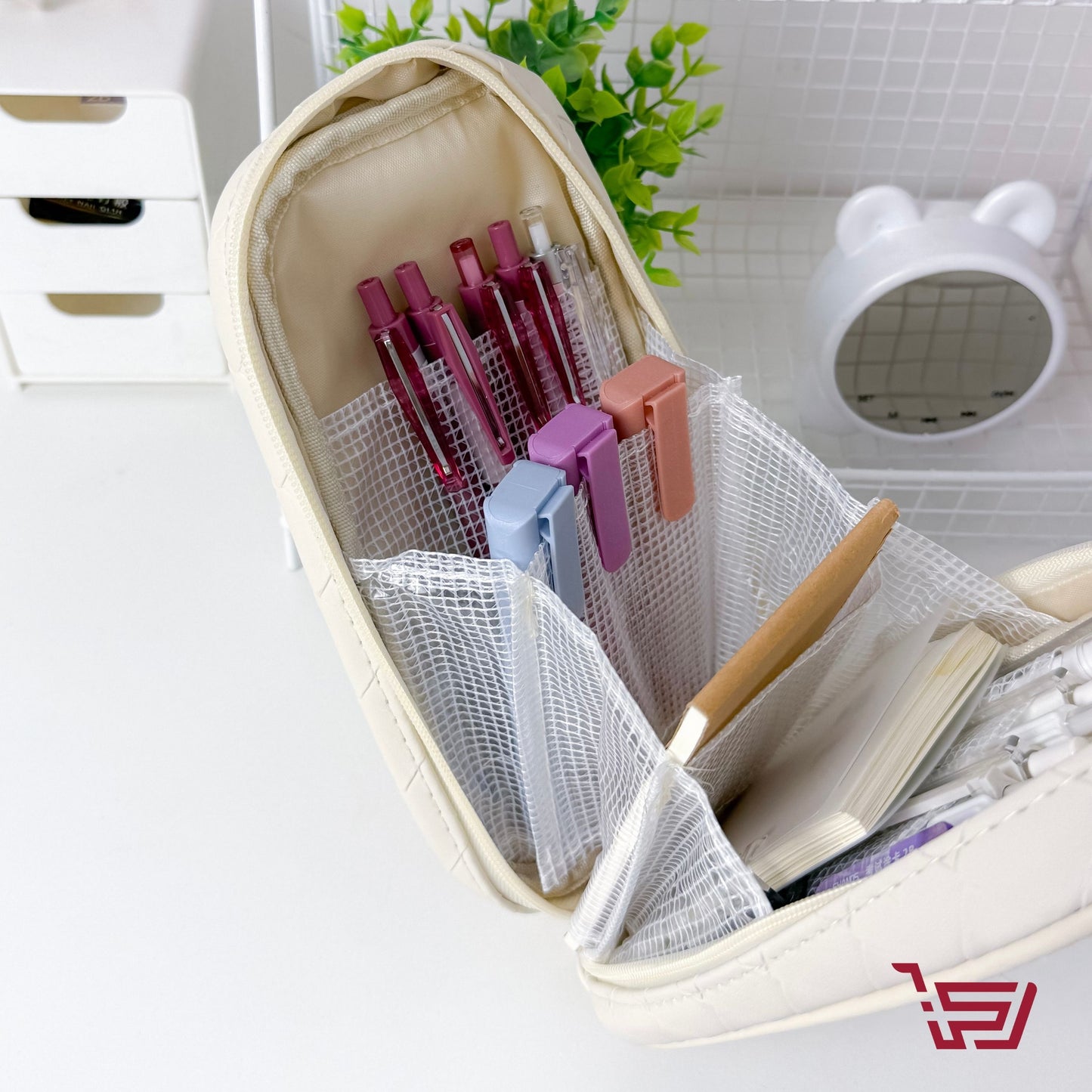 محفظة اقلام جلد