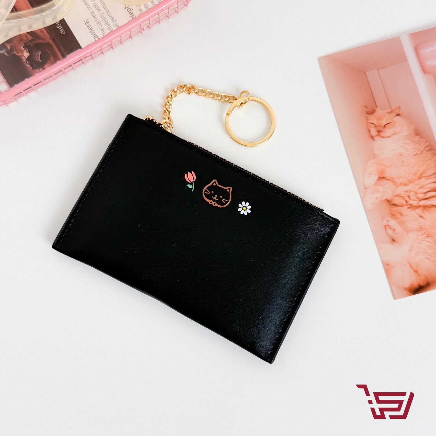 محفظة نقود وبطاقات القطط