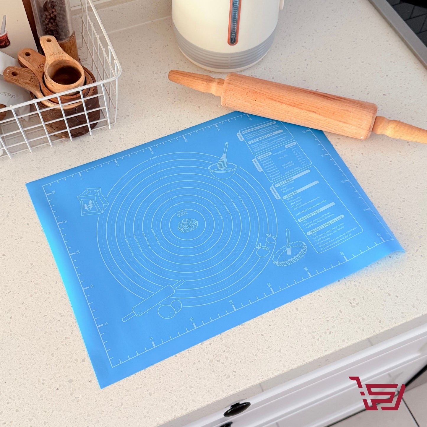 مفرش سيلكون لفرد العجين