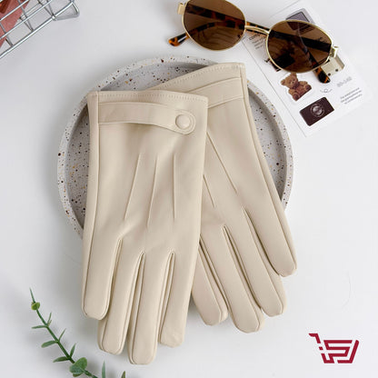 كفوف جلد مبطنة