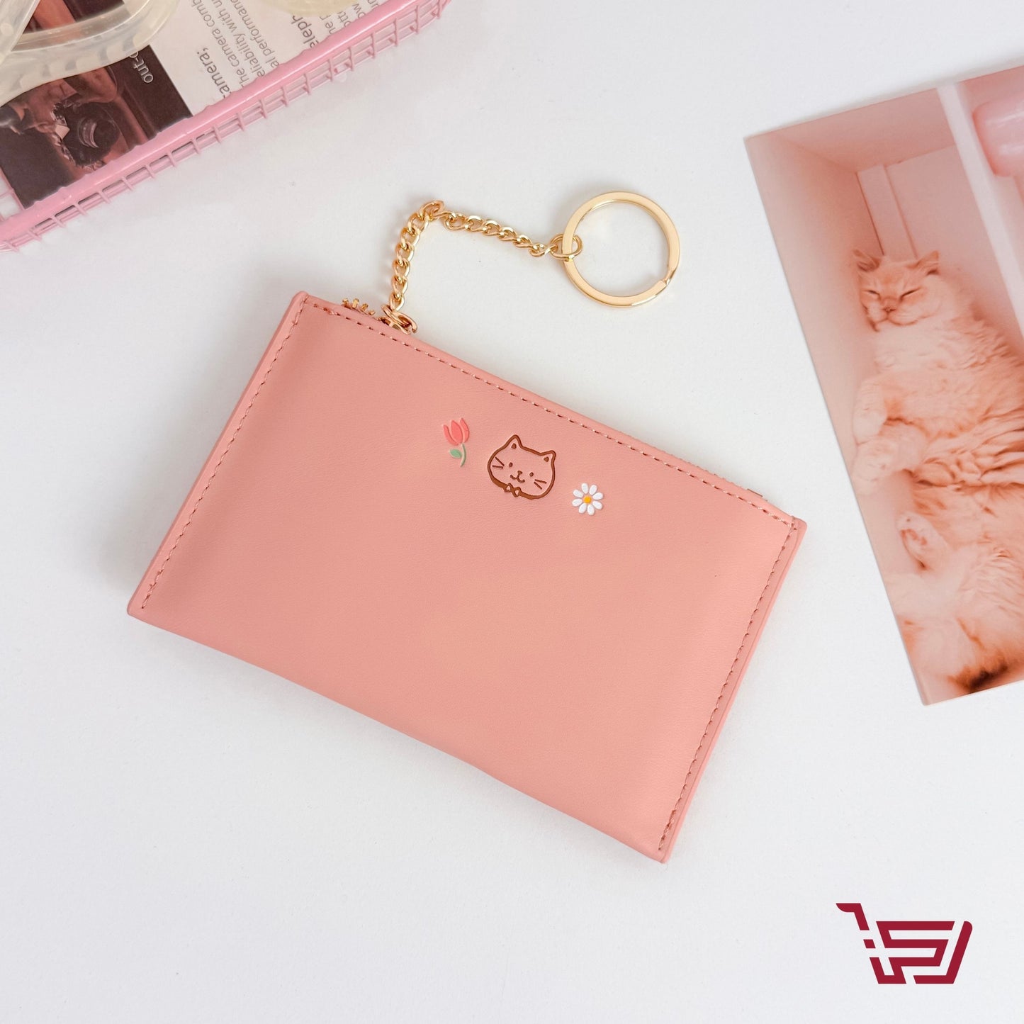 محفظة نقود وبطاقات القطط