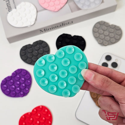 مسكة موبايل لاصقة بشكل قلب