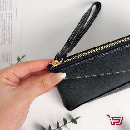 حقيبة ومحفظة نقود جلد