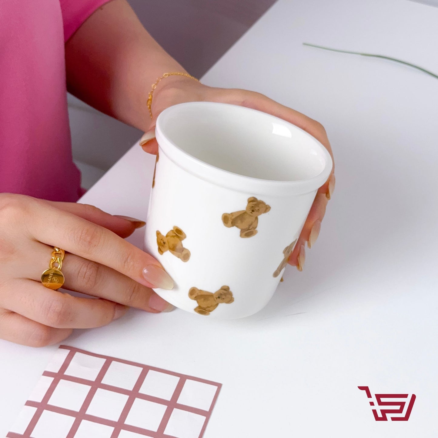 كوب سيراميك الدب teddy bear