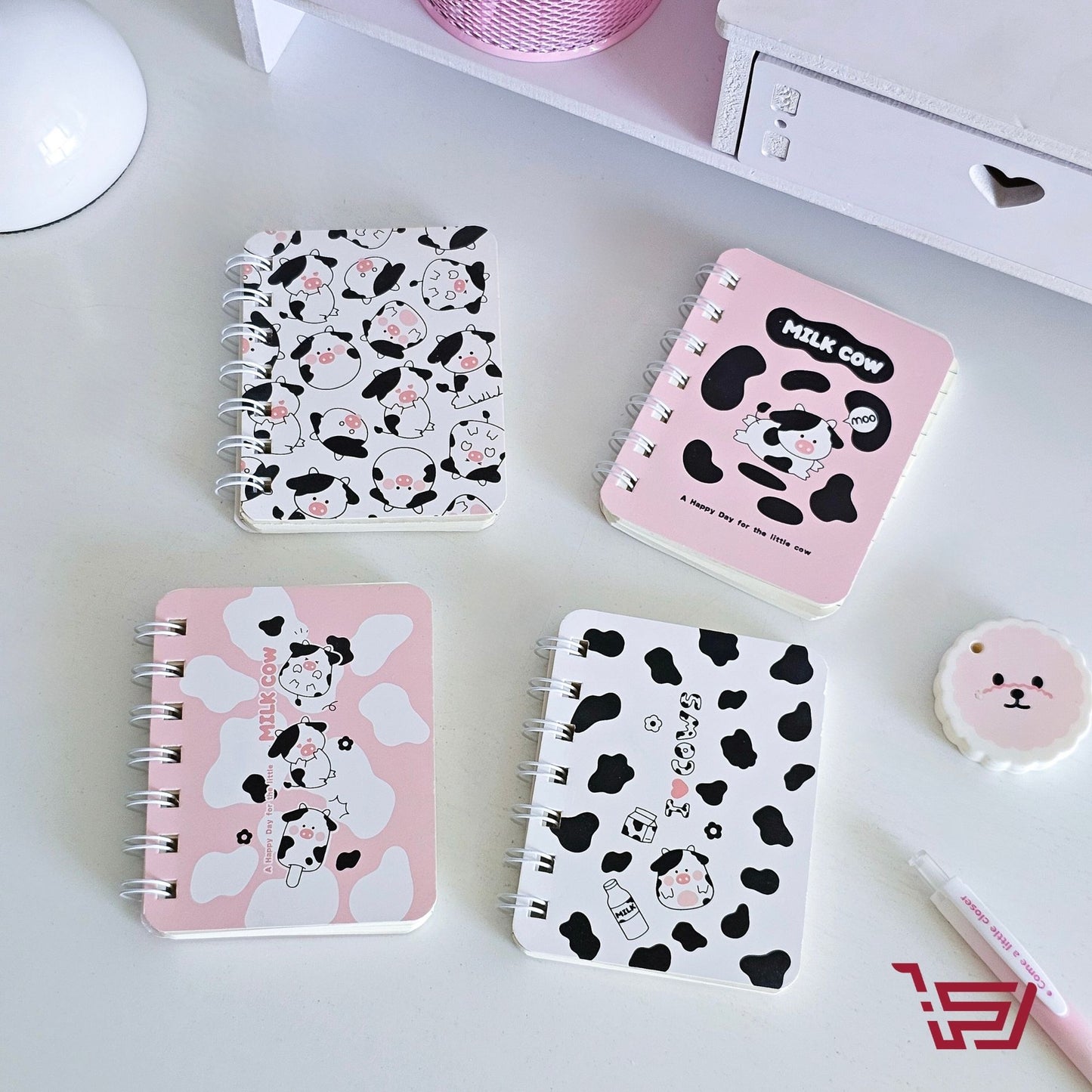 دفتر ملاحظات صغير بقرة