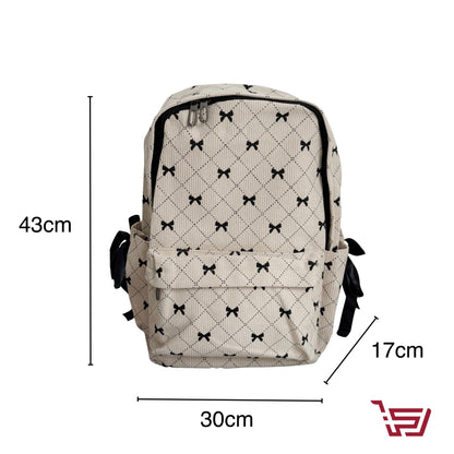 حقيبة ظهر بطبعة الفيونكة