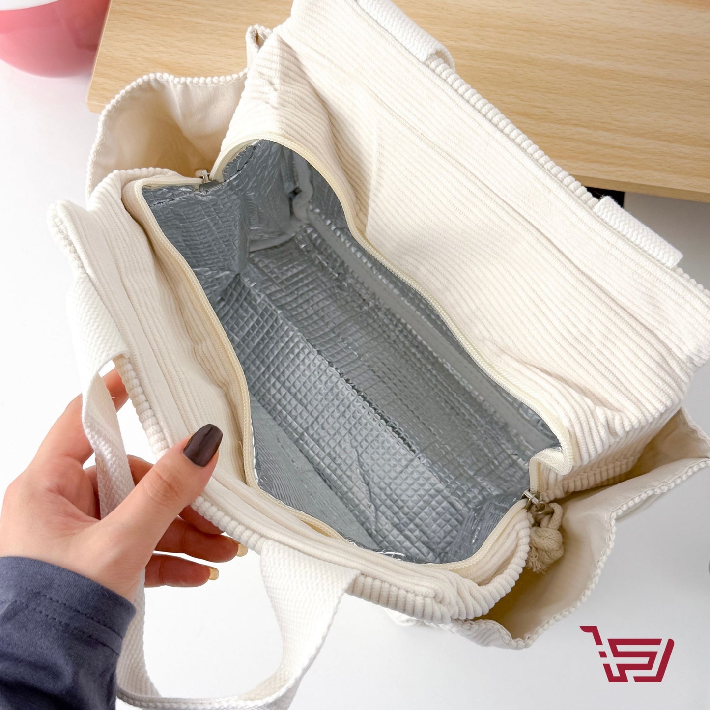 حقيبة لانج بوكس حرارية مخمل