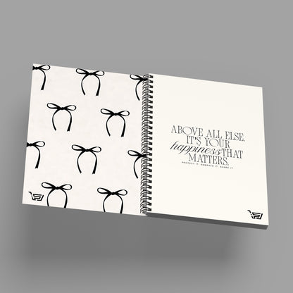 دفتر A5 فيونكة سوداء