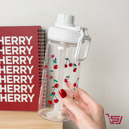 مطارة كرز بلاستك مع قصبة