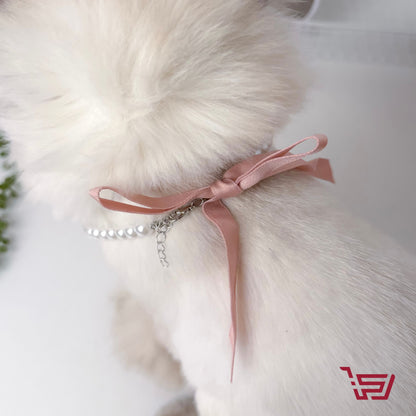 قلادة قطط لؤلؤ