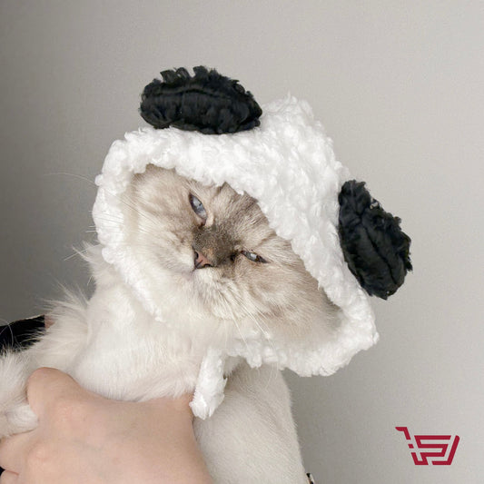 قبعة باندا للقطط