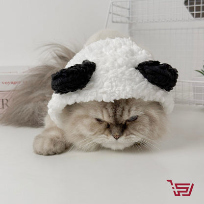 قبعة باندا للقطط