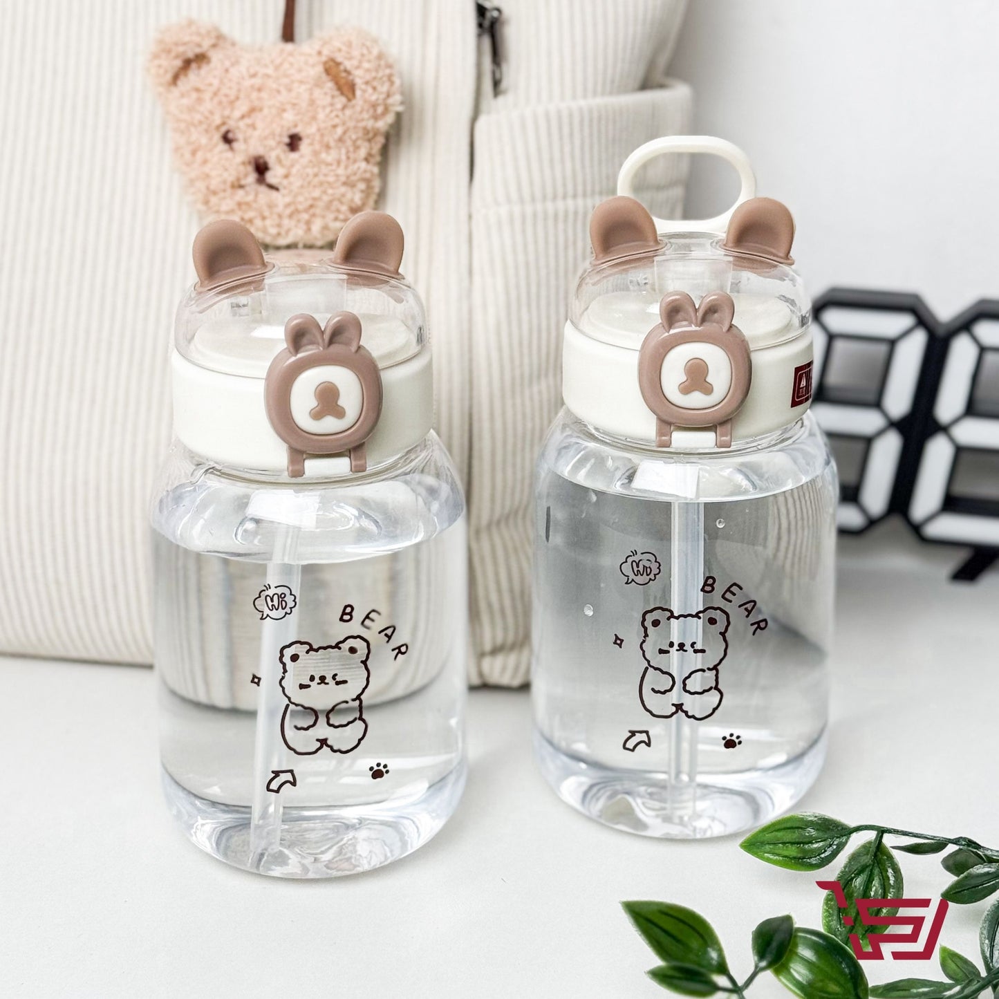 مطارة دب بلاستك مع قصبة