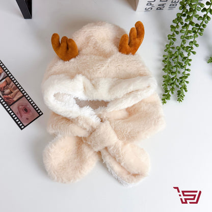 قبعة اطفال بشكل غزال