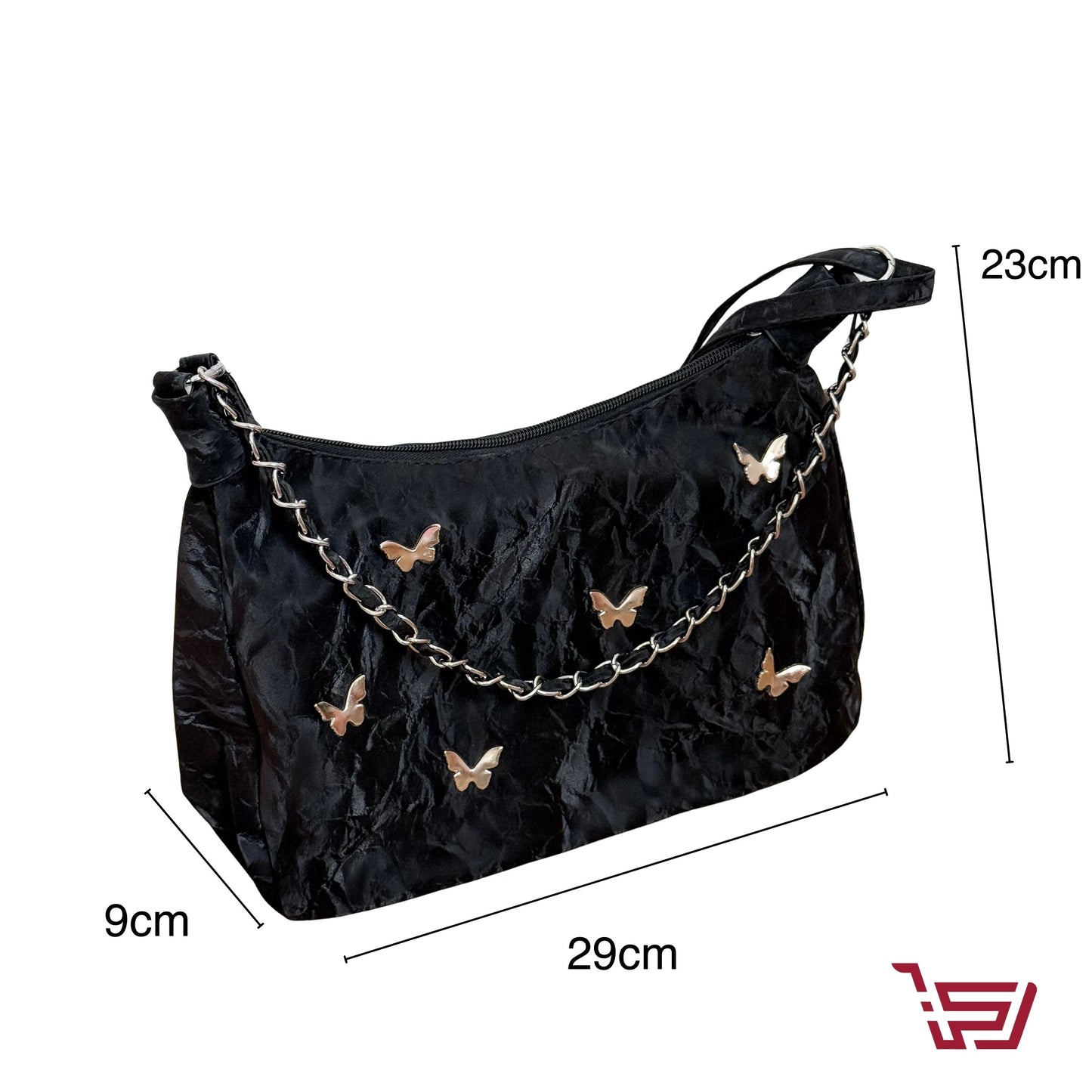 حقيبة كتف صغيرة فراشات