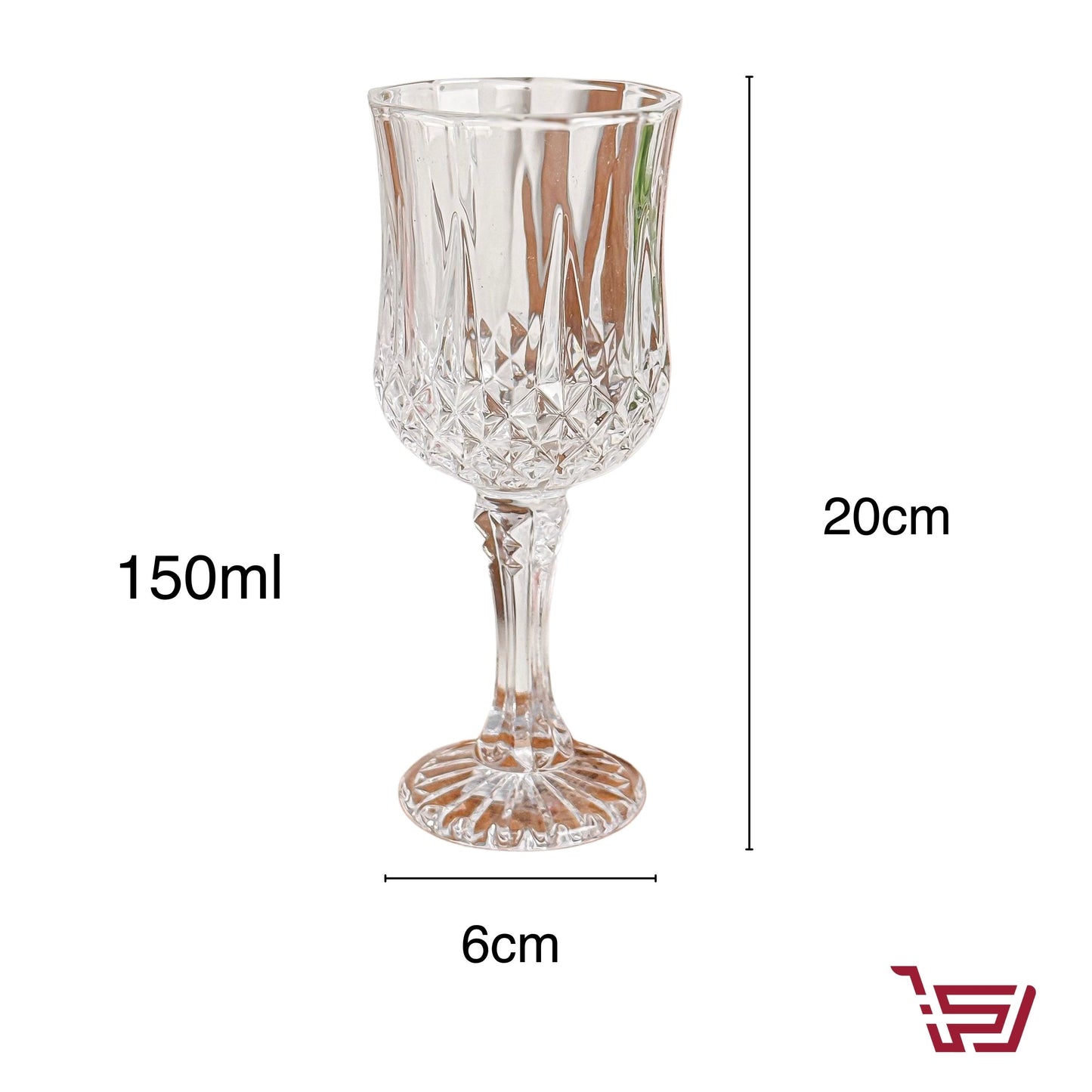 كأس زجاج كريستال