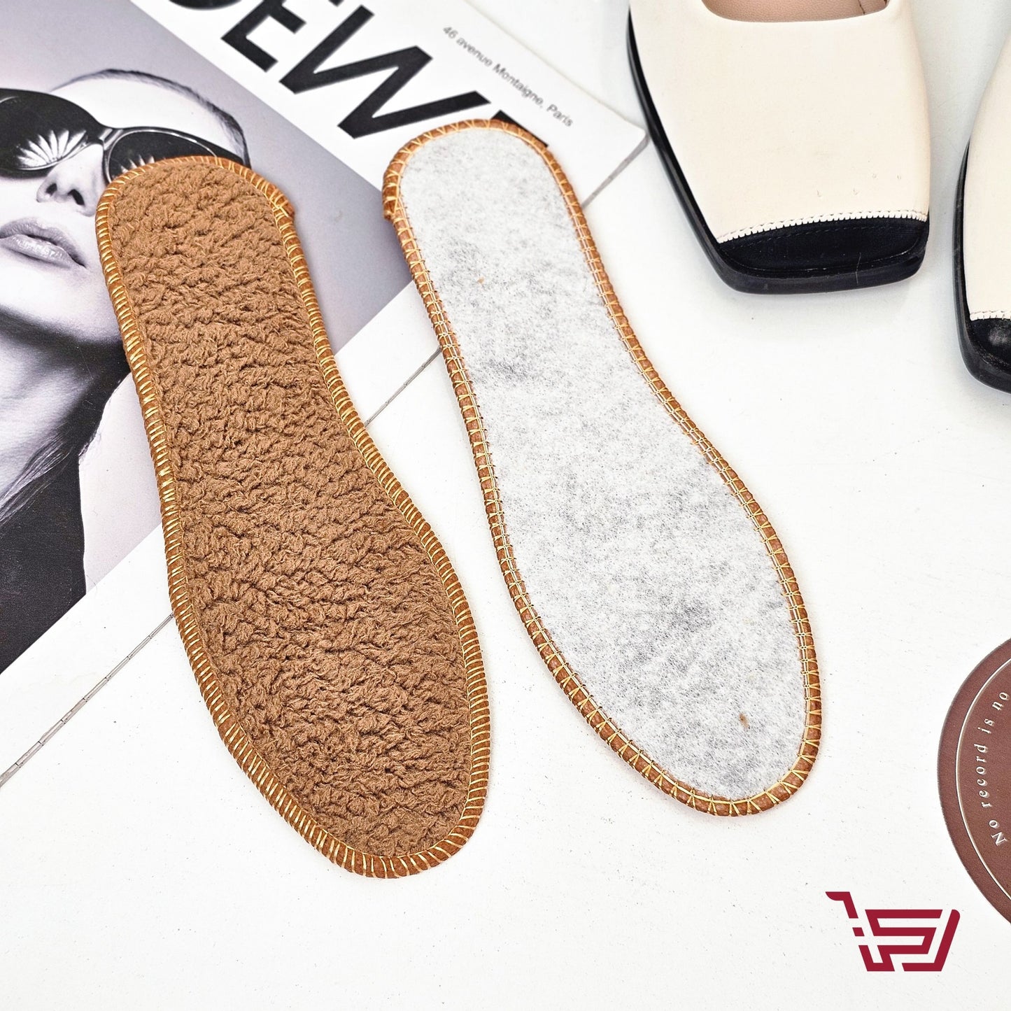 وسادة احذية من الصوف