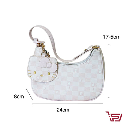 حقيبة يد صغيرة مع مدالية هيلو كيتي