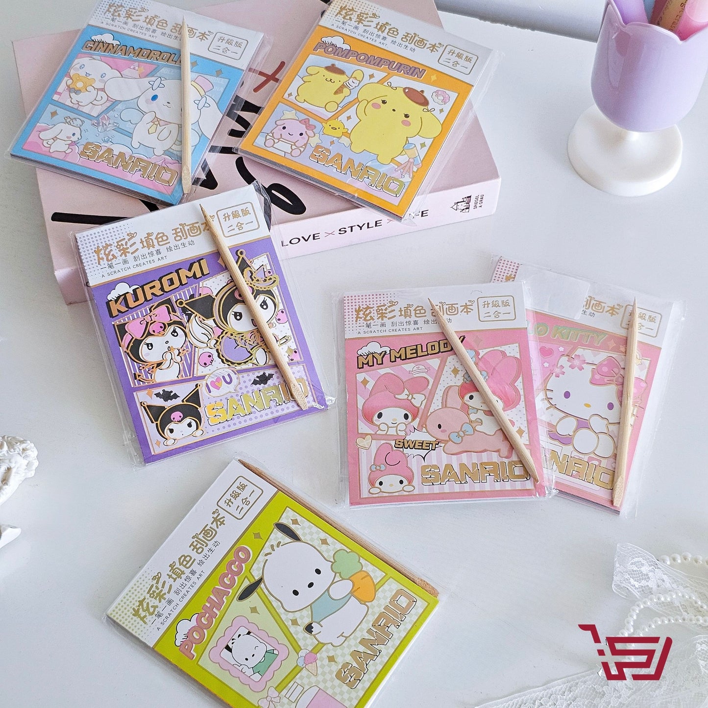 دفتر رسم سحري شخصيات  سانريو