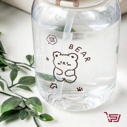 مطارة دب بلاستك مع قصبة