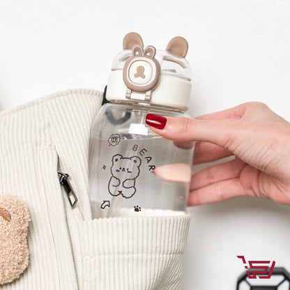 مطارة دب بلاستك مع قصبة