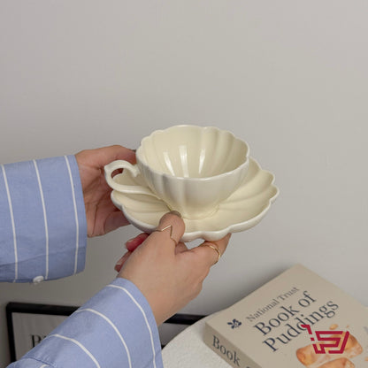 كوب سيراميك مع صحن