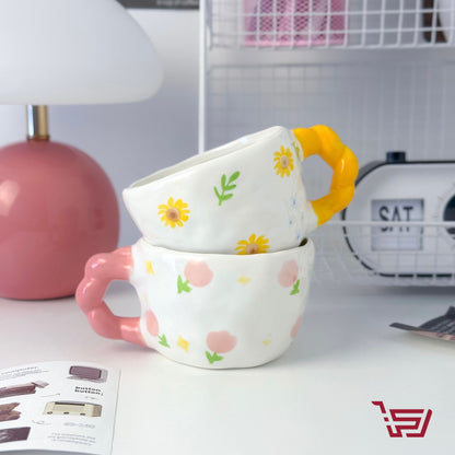 كوب سيراميك ورد