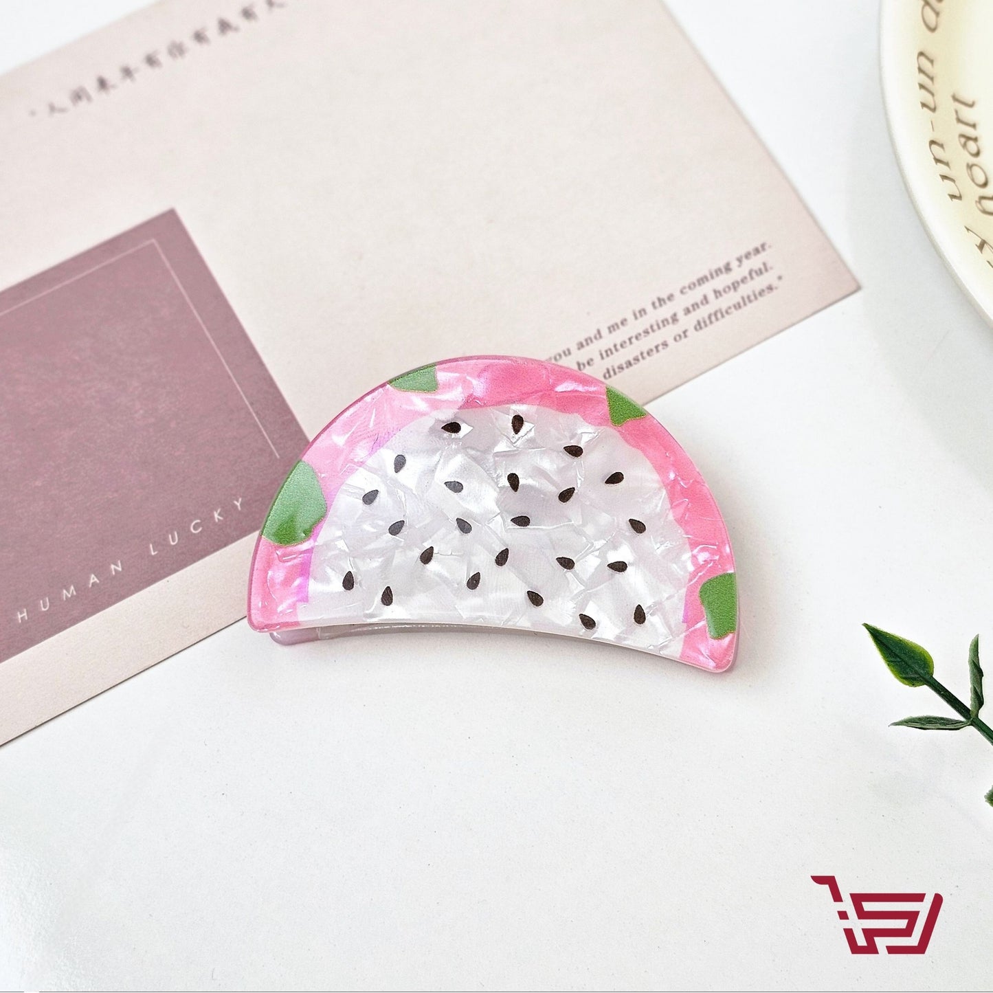 قراصات شعر بأشكال الفاكهة المختلفة