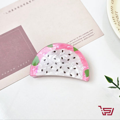 قراصات شعر بأشكال الفاكهة المختلفة