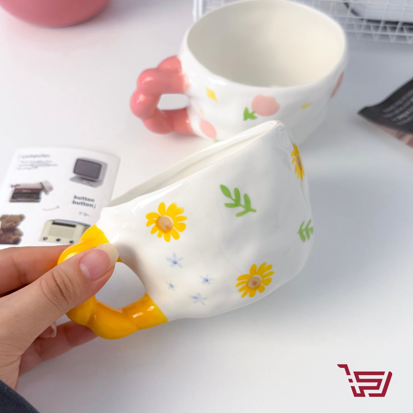 كوب سيراميك ورد