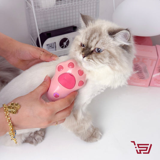 مشط مع بخاخ ماء للقطط