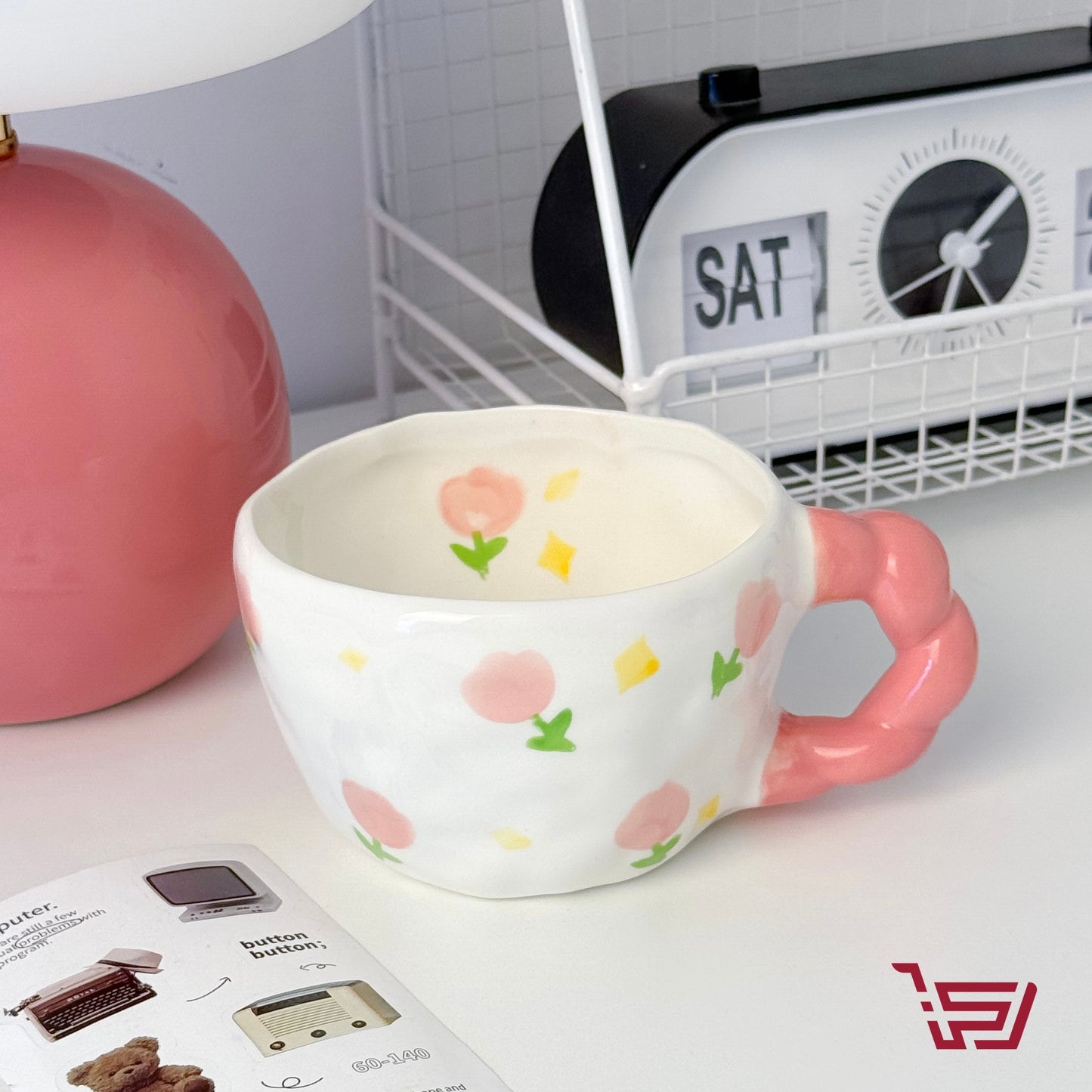 كوب سيراميك ورد