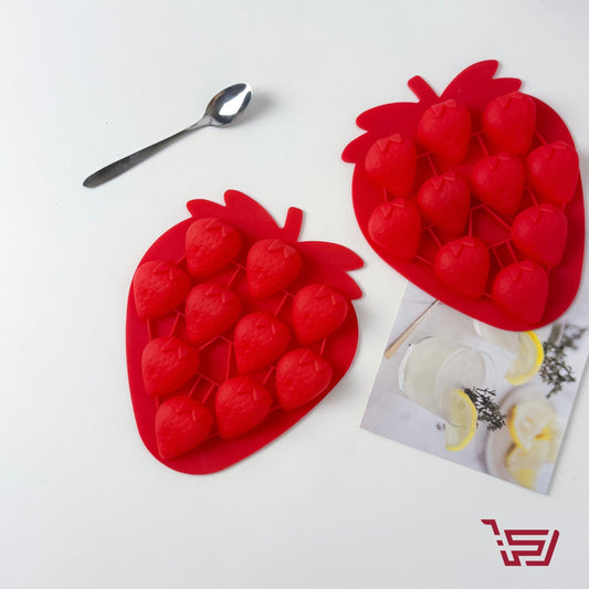 قالب ثلج سيليكون فراولة