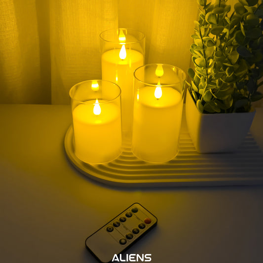 سيت شموع الكترونية مع متحكم