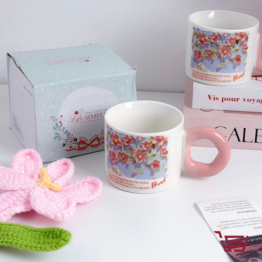 كوب سيراميك حديقة الورد