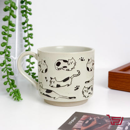 كوب سيراميك منقوش