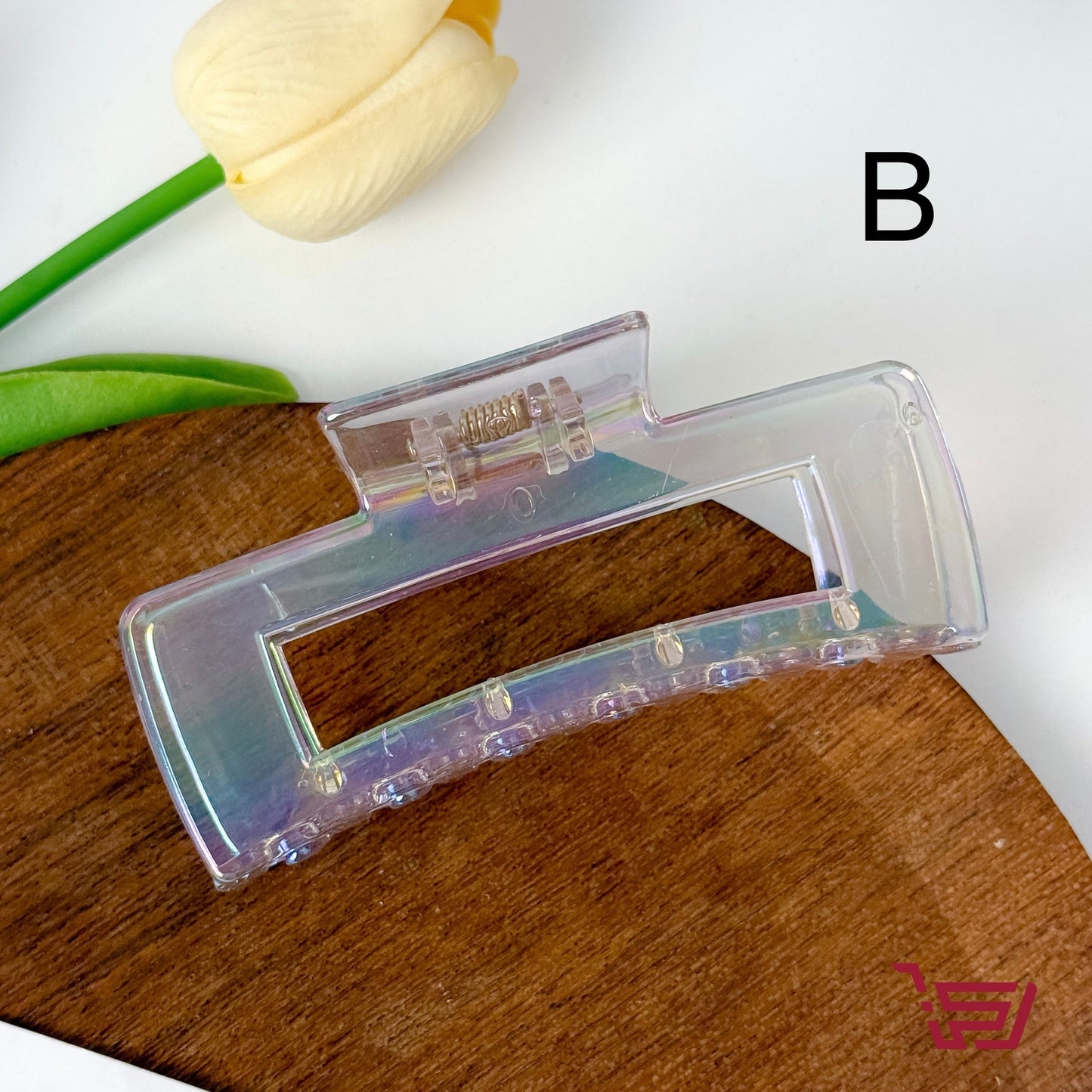 قراصة شعر شفافة اكريلك