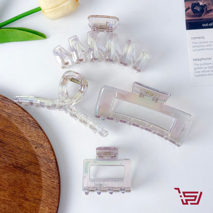 قراصة شعر شفافة اكريلك