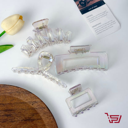 قراصة شعر شفافة اكريلك